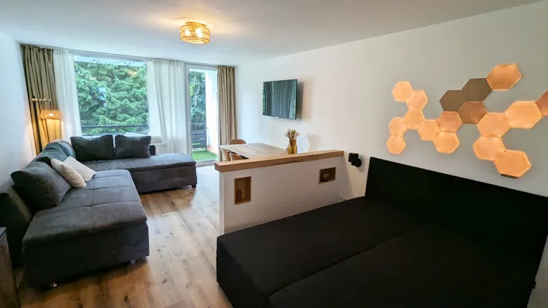 Wohnbereich mit Schlafsofa