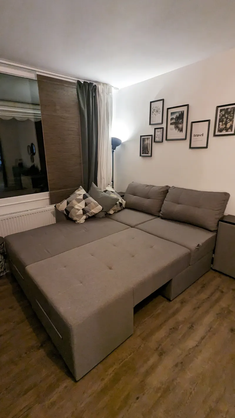 Schlafsofa ausgeklappt